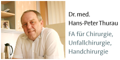 Dr. Hans-Peter Thurau, Facharzt für Chirurgie, Unfallchirurgie, Handchirurgie